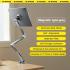 RTAKO T01-Magnetic Stand 360° Rotating Alloy Arm Mount Universal 4-13" Holder - Gray